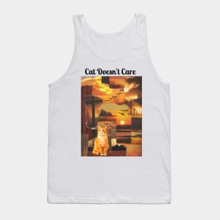 Cat Doesn't Care Tank Top